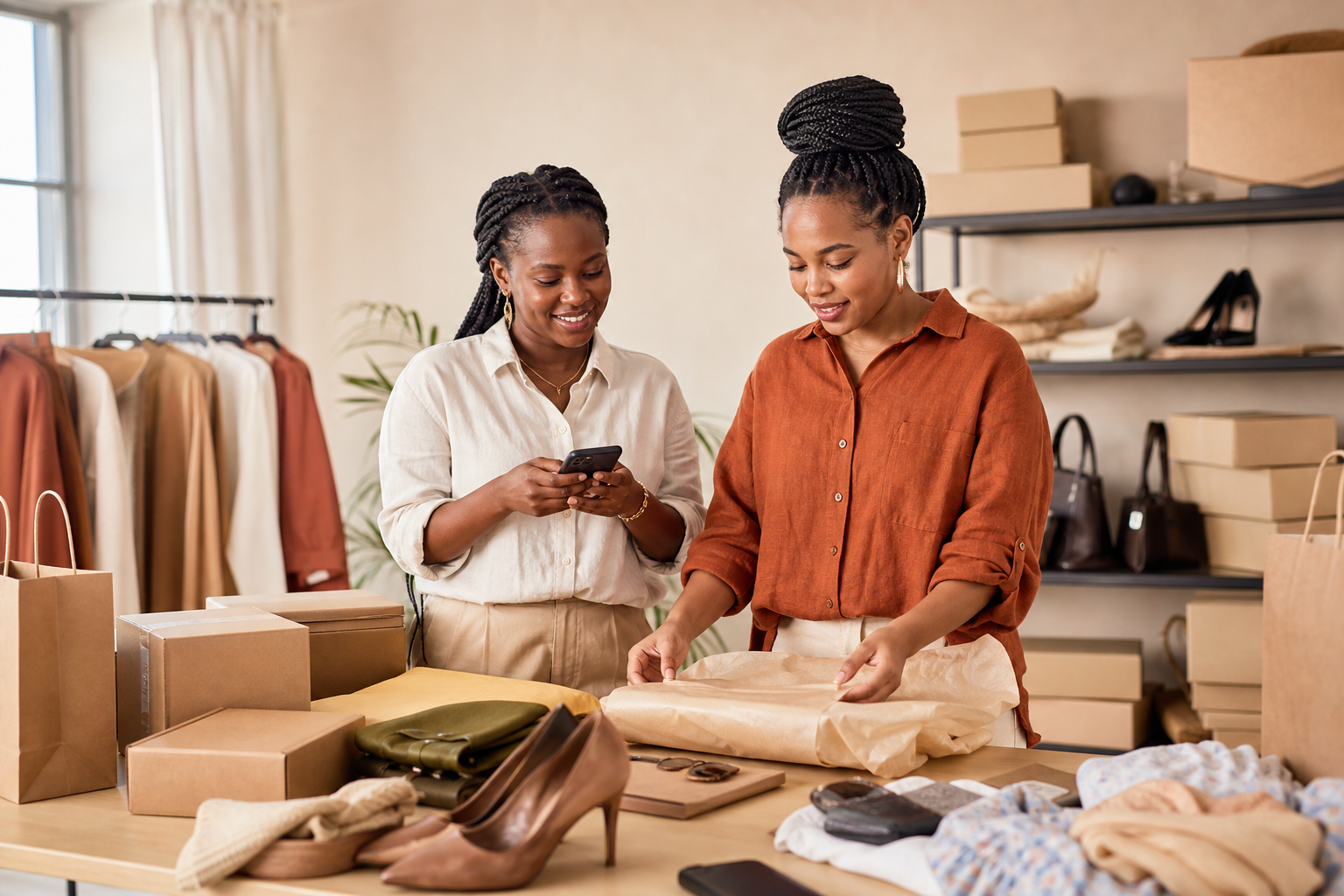 Nadine U. from Muyinga unboxing their order